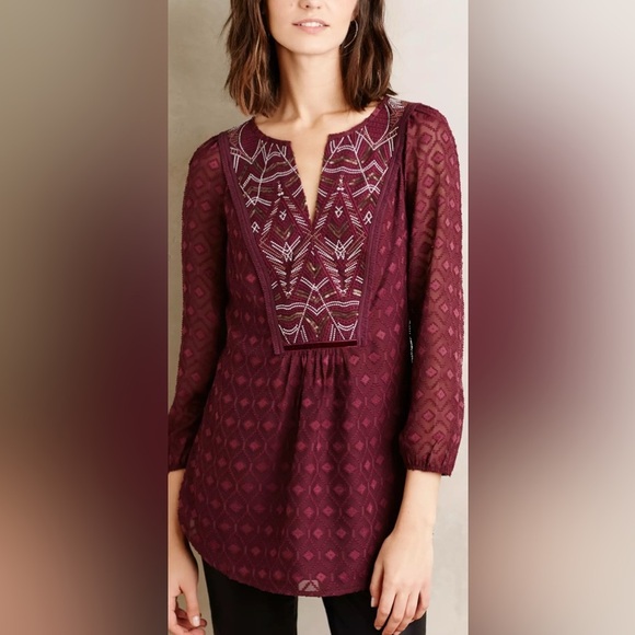 ANTHROPOLOGIE - One September - Madiran Peasant Blouse in XS - Picture 1 of 8